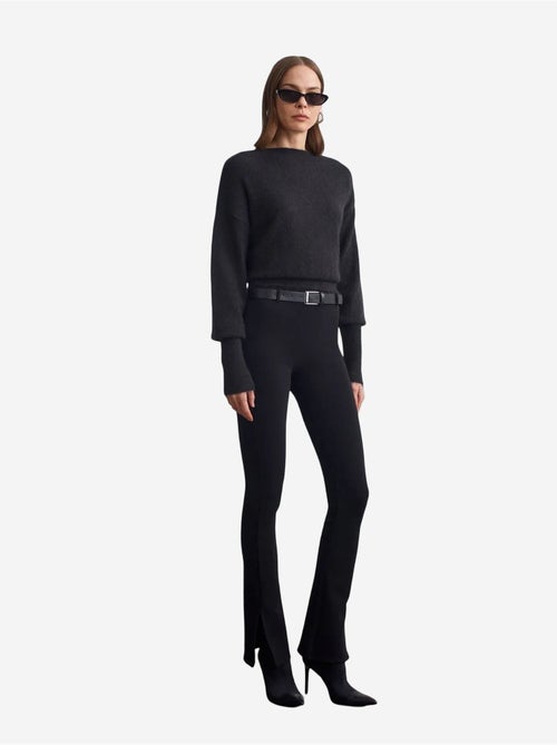 Pantaloni skinny a zampa con cintura - Kiabi Pantaloni skinny a zampa con cintura - Kiabi