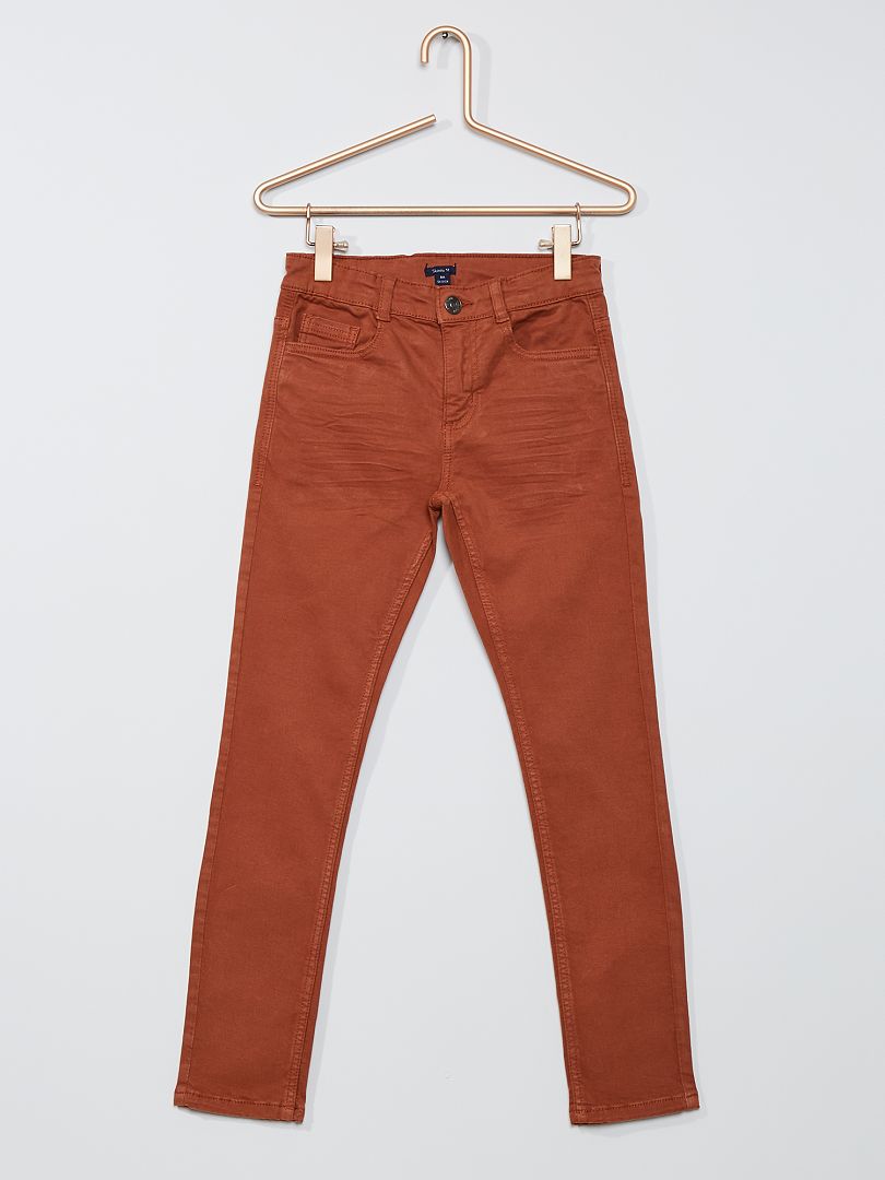 Pantaloni skinny cinque tasche MARRONE - Kiabi