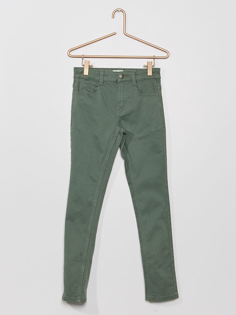 Pantaloni skinny cinque tasche Verde - Kiabi