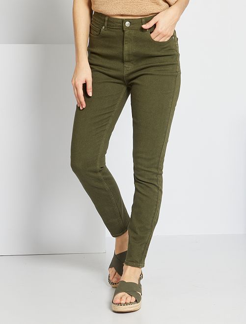 Pantaloni skinny in twill - KAKI - Kiabi - 18.00€
