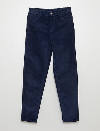 Pantaloni skinny in velluto