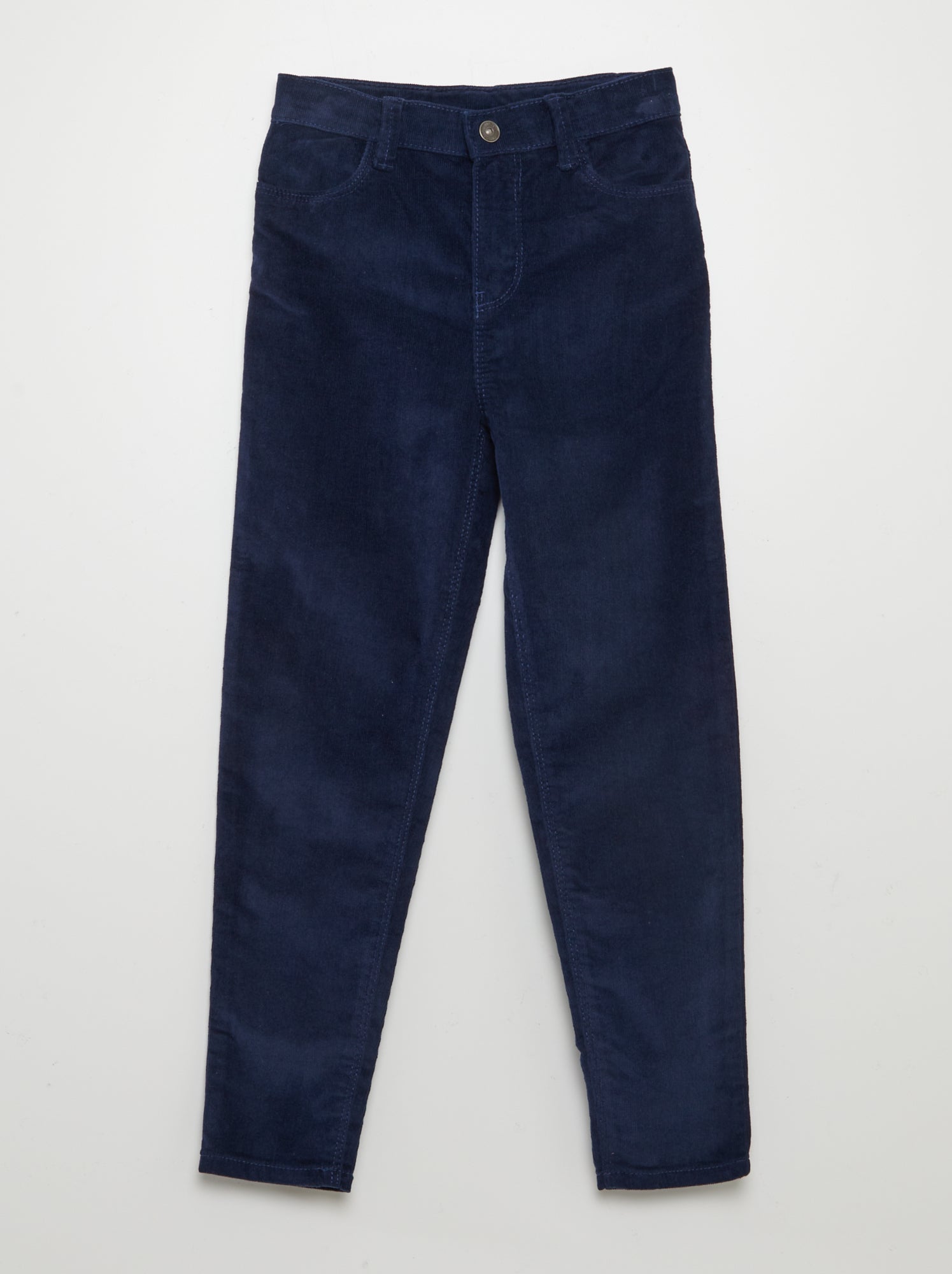 Pantaloni velluto blu best sale