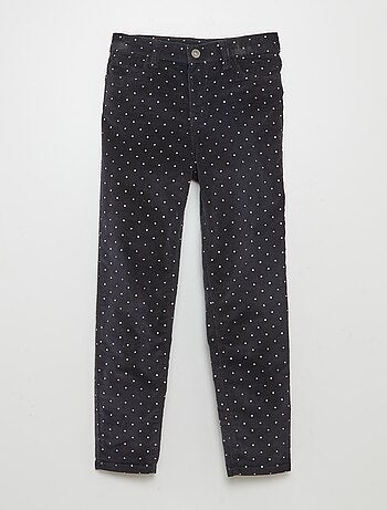 Pantaloni skinny in velluto