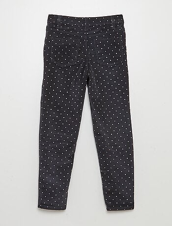 Pantaloni skinny in velluto