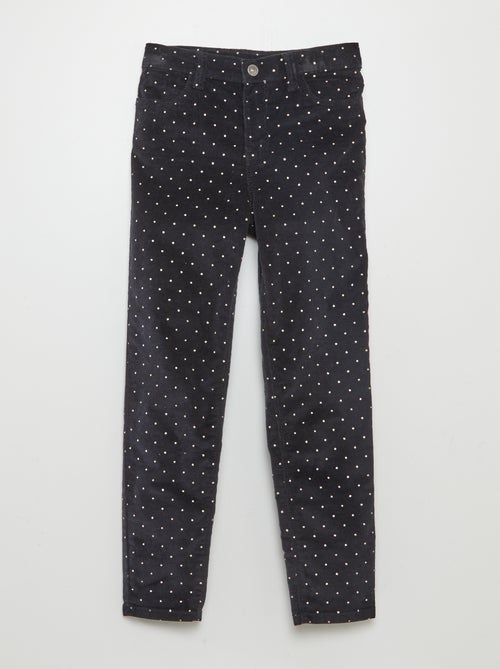 Pantaloni skinny in velluto - Kiabi