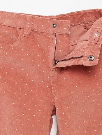 Pantaloni skinny in velluto