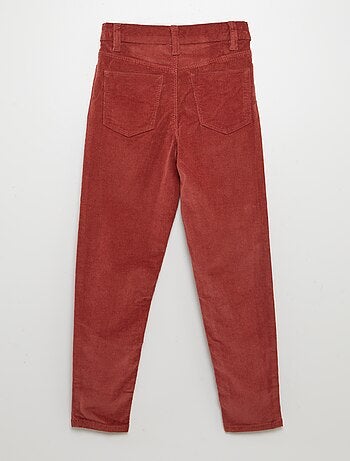 Pantaloni skinny in velluto