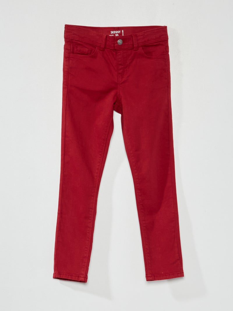 Pantaloni skinny ROSSO - Kiabi