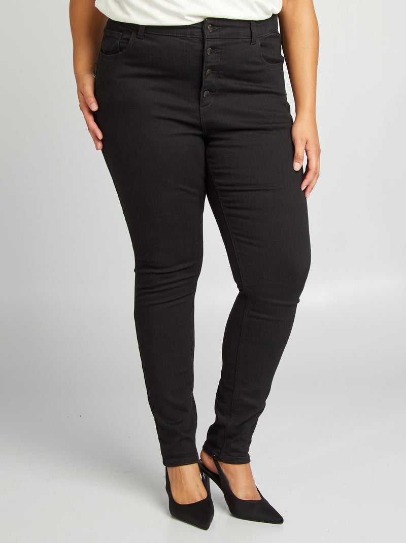 Pantaloni skinny stretch - 5 tasche - L30 NERO - Kiabi