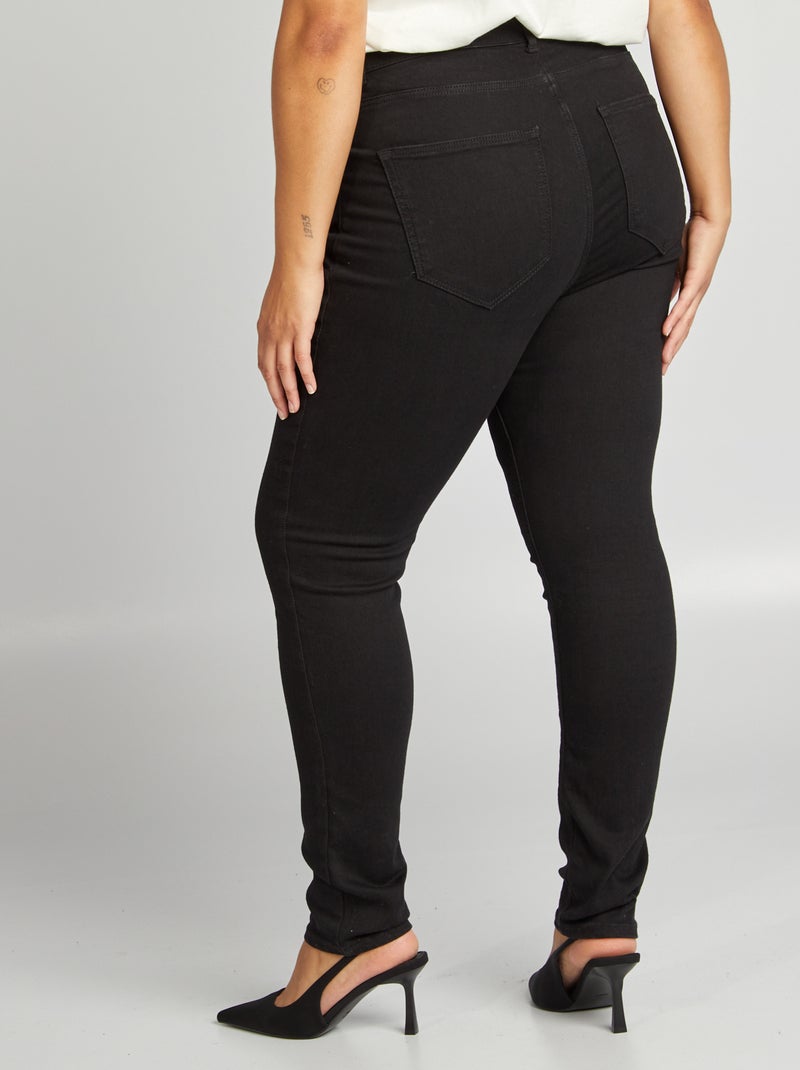 Pantaloni skinny stretch - 5 tasche - L30 NERO - Kiabi