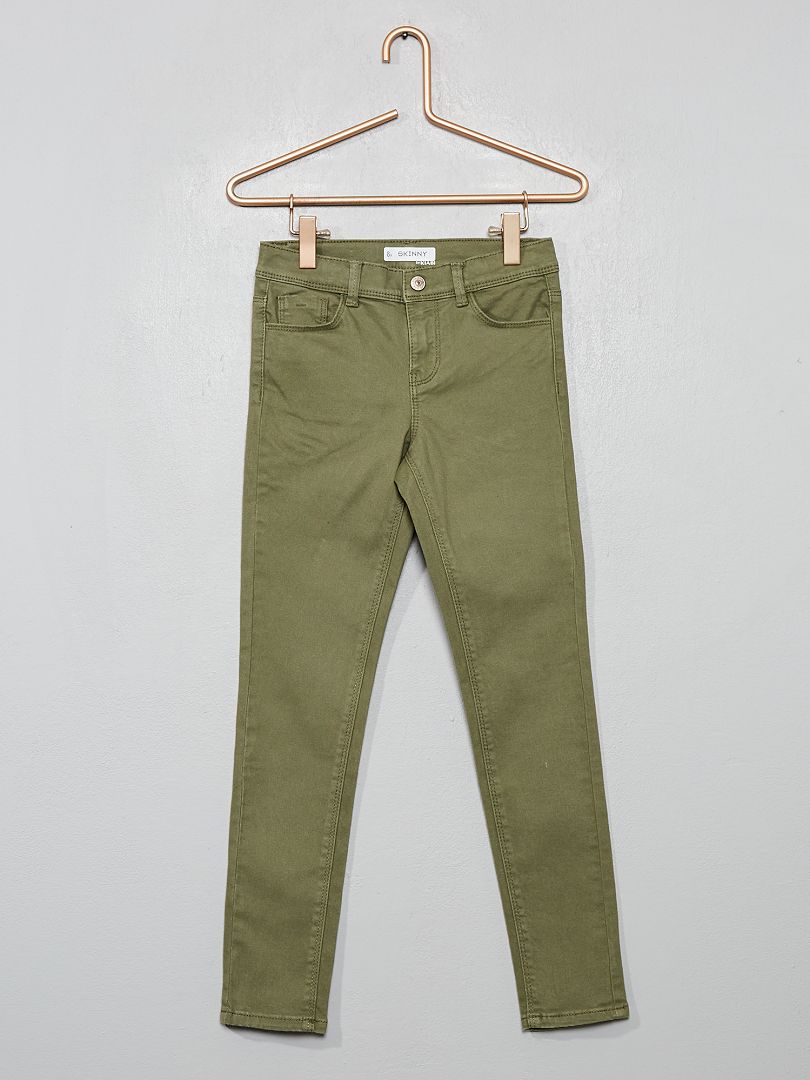 Pantaloni skinny verde licheno - Kiabi