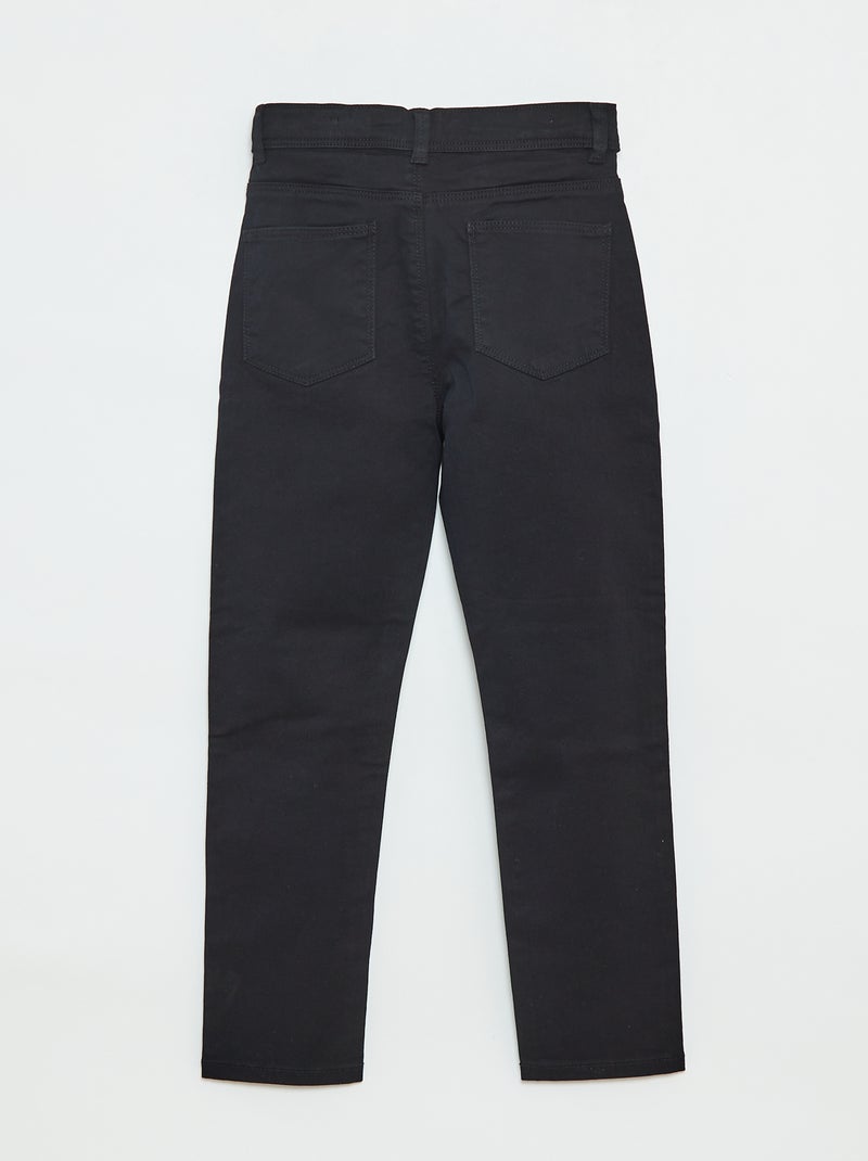 Pantaloni slim - modello aderente a 4 tasche nero - Kiabi