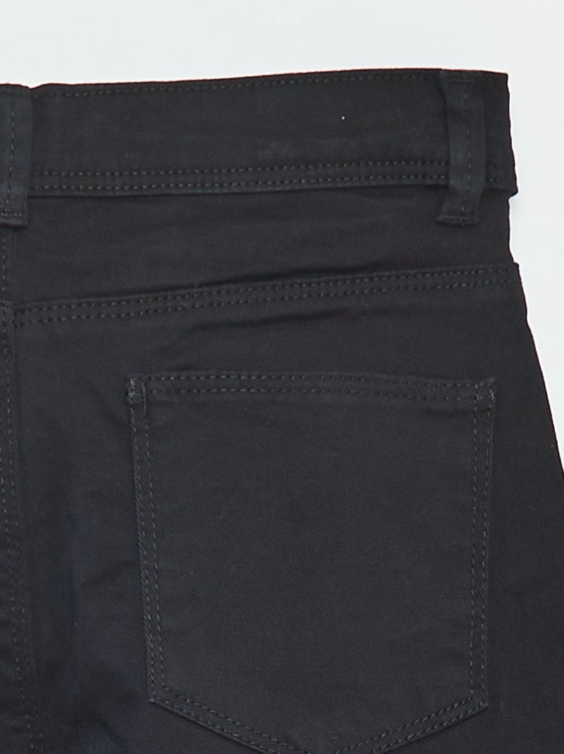 Pantaloni slim - modello aderente a 4 tasche nero - Kiabi