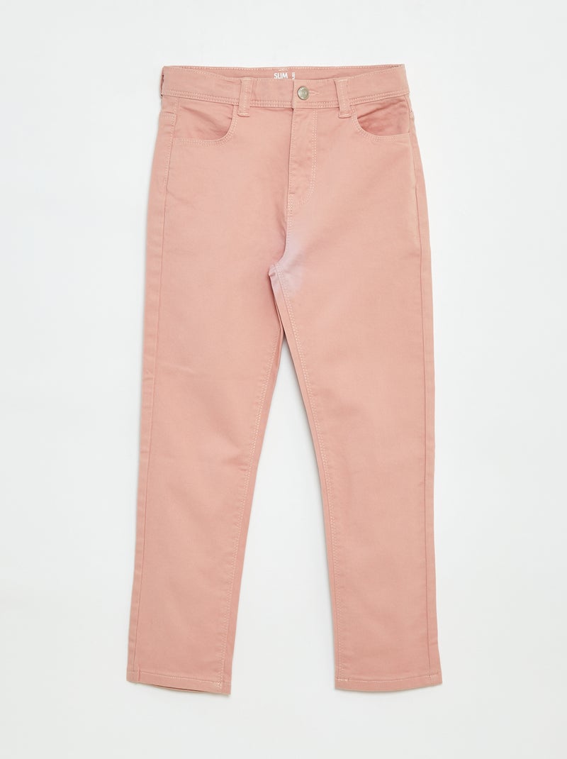 Pantaloni slim - modello aderente a 4 tasche Rosa - Kiabi
