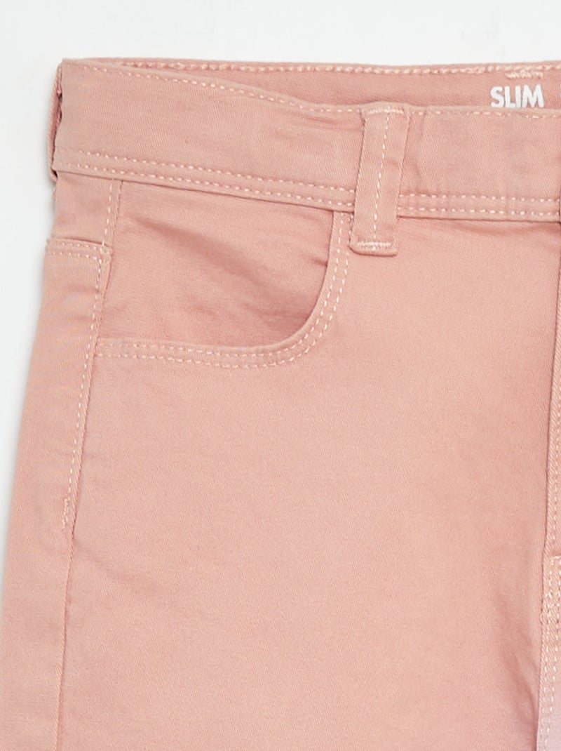 Pantaloni slim - modello aderente a 4 tasche Rosa - Kiabi