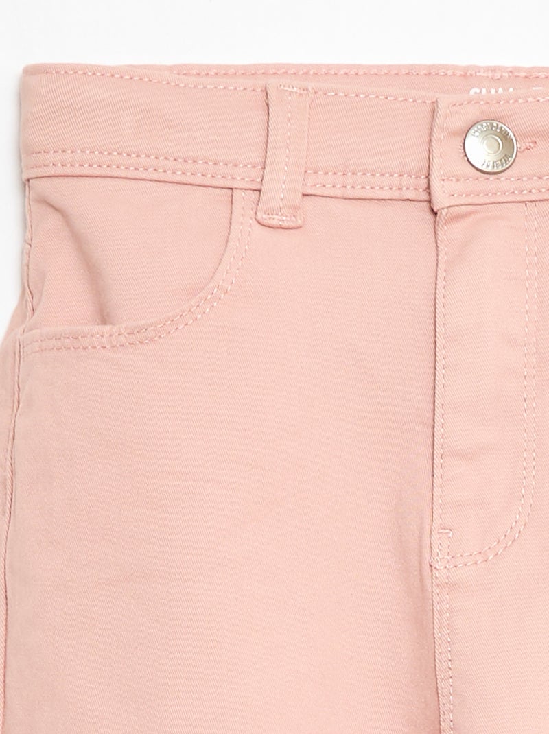 Pantaloni slim - modello aderente a 4 tasche Rosa - Kiabi
