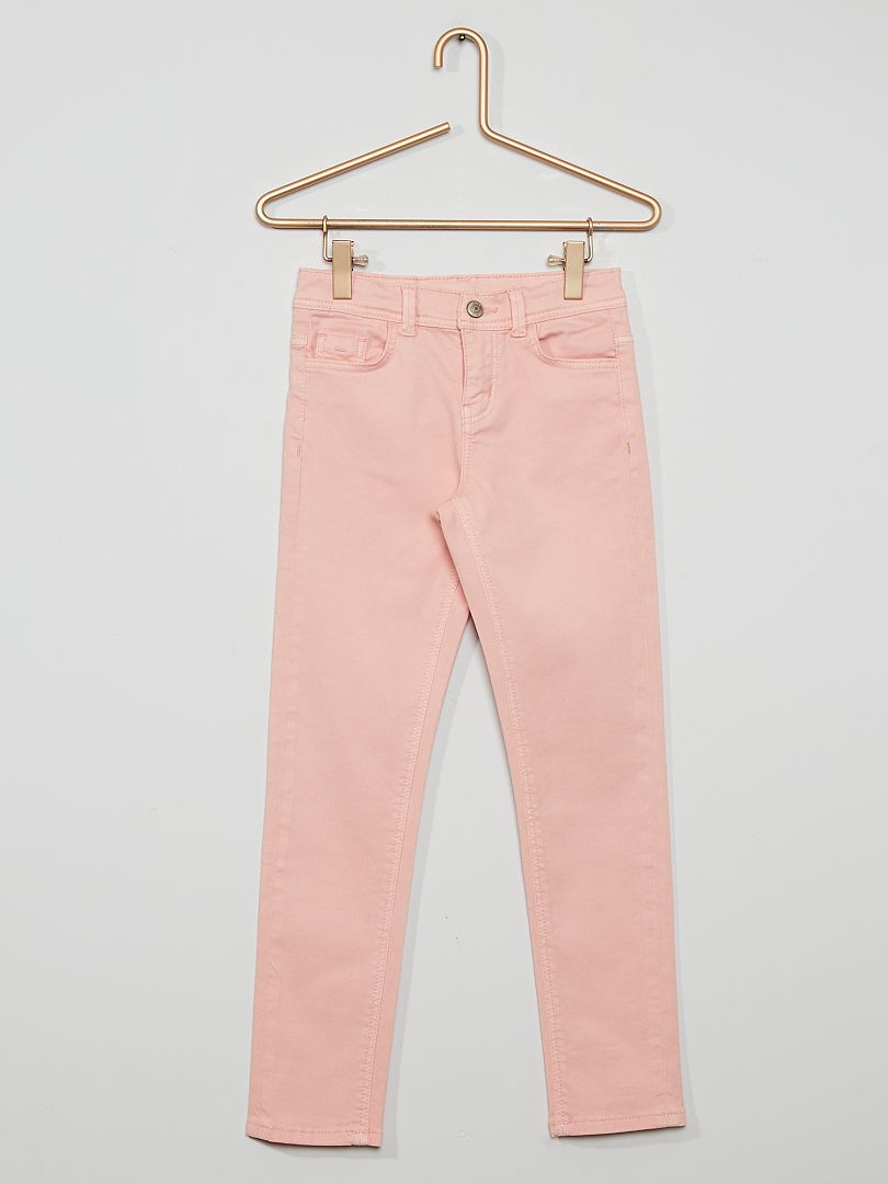 Pantaloni slim colorati ROSA - Kiabi