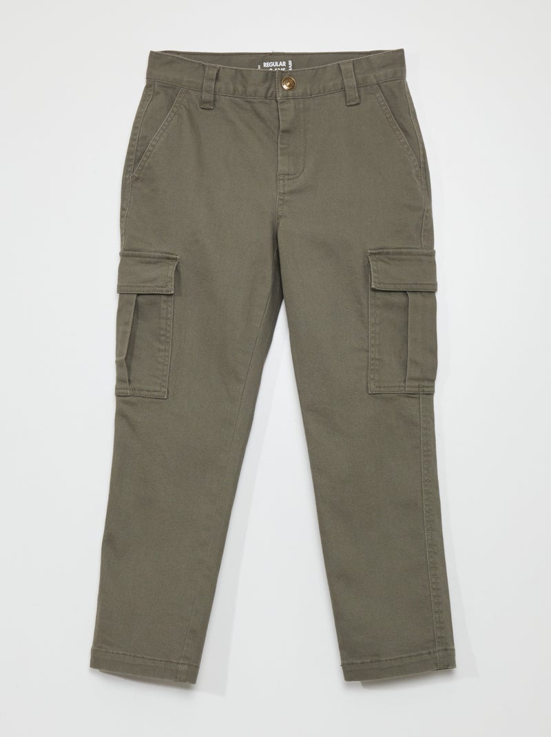 Pantaloni slim con tasche KAKI - Kiabi