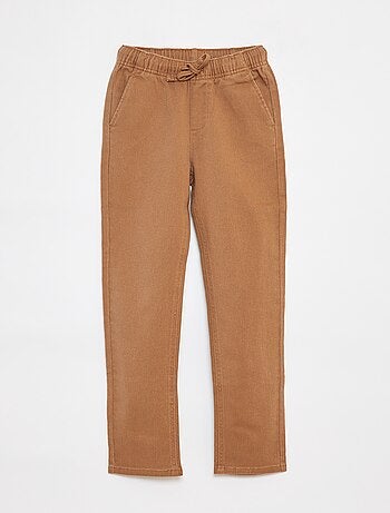Pantaloni slim con vita regolabile