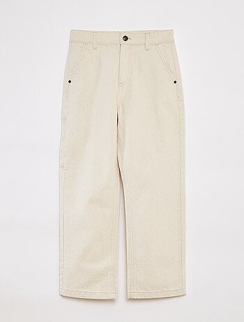 Pantaloni slim con vita regolabile