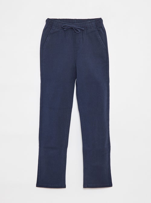 Pantaloni slim con vita regolabile - Kiabi