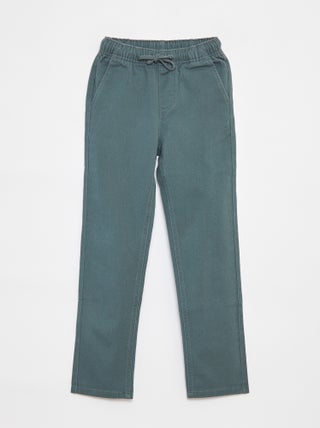 Pantaloni slim con vita regolabile