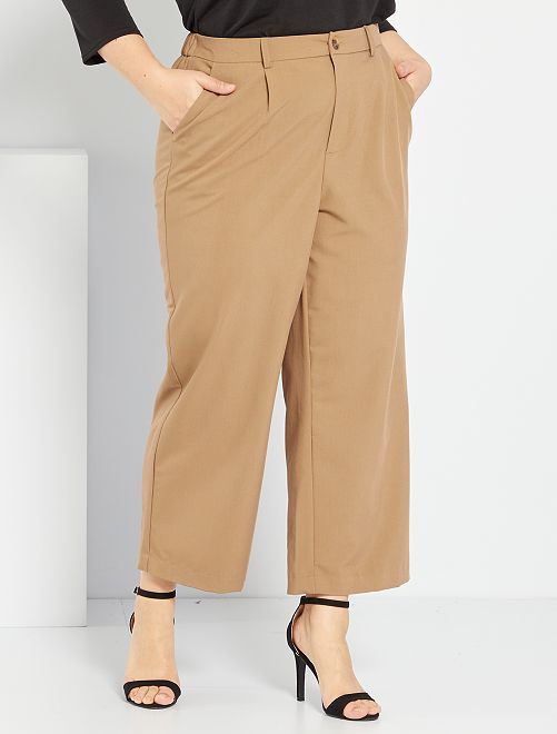 Pantaloni slim elasticizzati - MARRONE - Kiabi - 22.00€