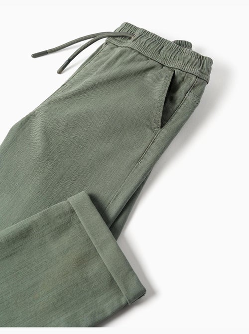 Pantaloni slim fit in twill con coulisse - Kiabi