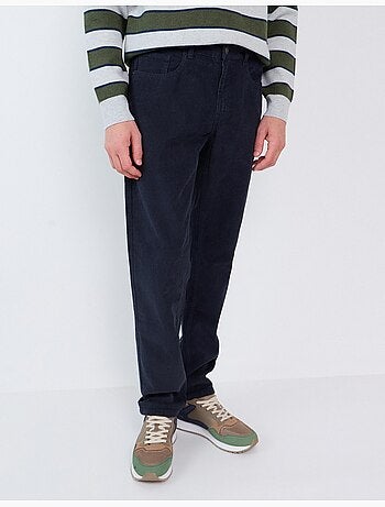 Pantaloni slim-fit in velluto a coste, mo fashion