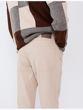 Pantaloni slim-fit in velluto a coste, mo fashion