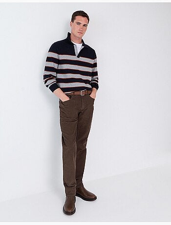 Pantaloni slim-fit in velluto a coste, mo fashion