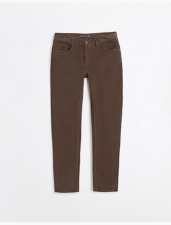 Pantaloni slim-fit in velluto a coste, mo fashion