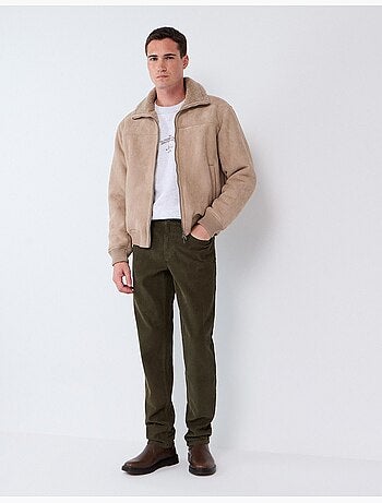 Pantaloni slim-fit in velluto a coste, mo fashion