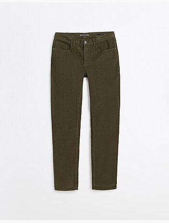 Pantaloni slim-fit in velluto a coste, mo fashion