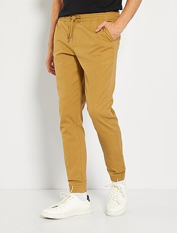 Abbigliamento Abbigliamento uomo Pantaloni pantaloni classici per bambini in lino colorato slim fit a 5 tasche 