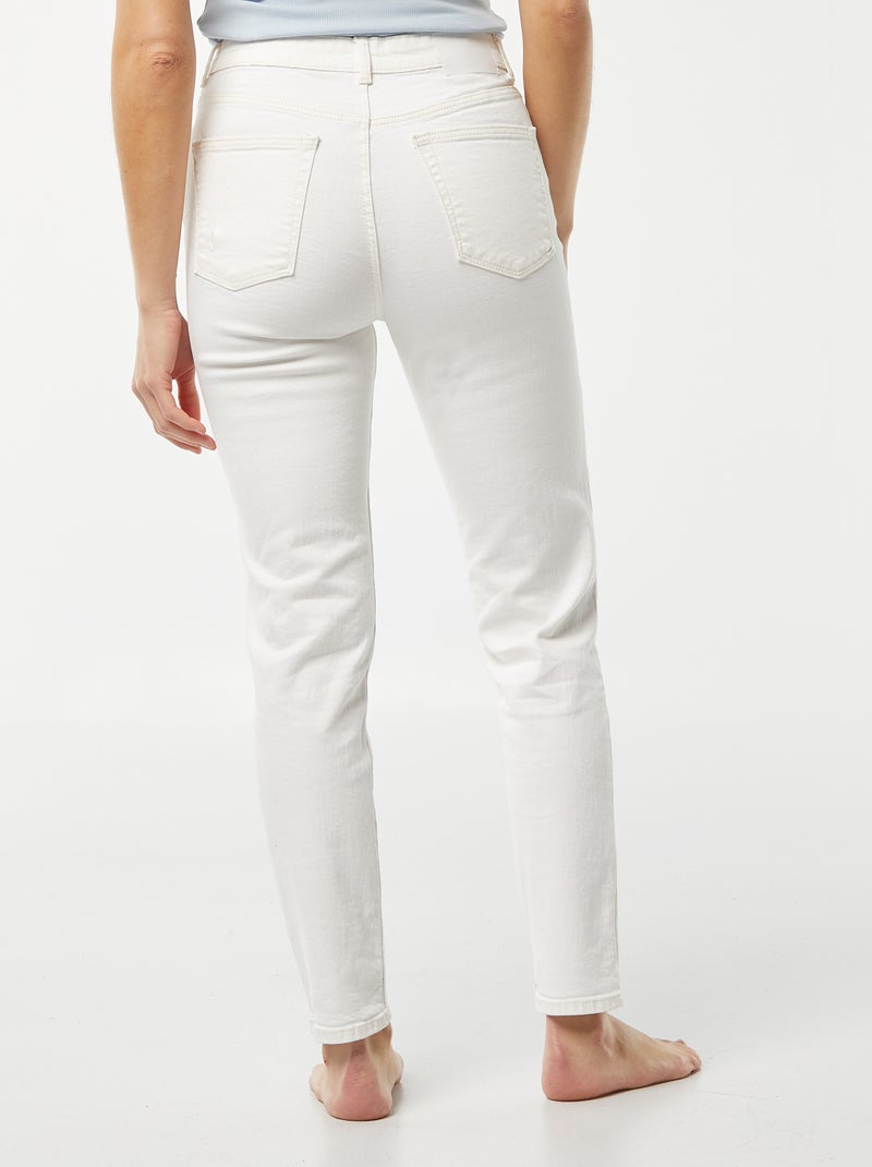 Pantaloni slim in denim 30L BIANCO - Kiabi