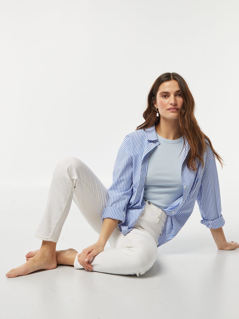 Pantaloni slim in denim 30L BIANCO - Kiabi