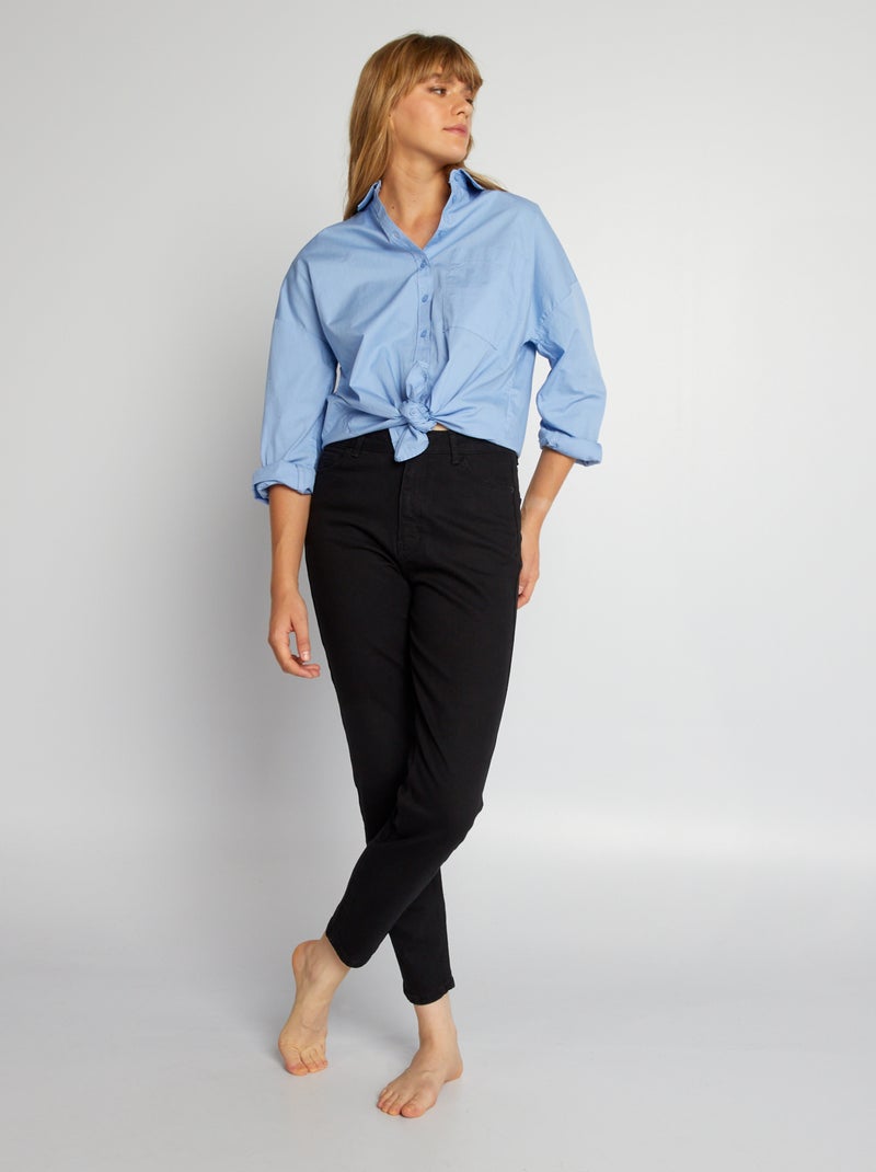 Pantaloni slim in denim 30L NERO - Kiabi