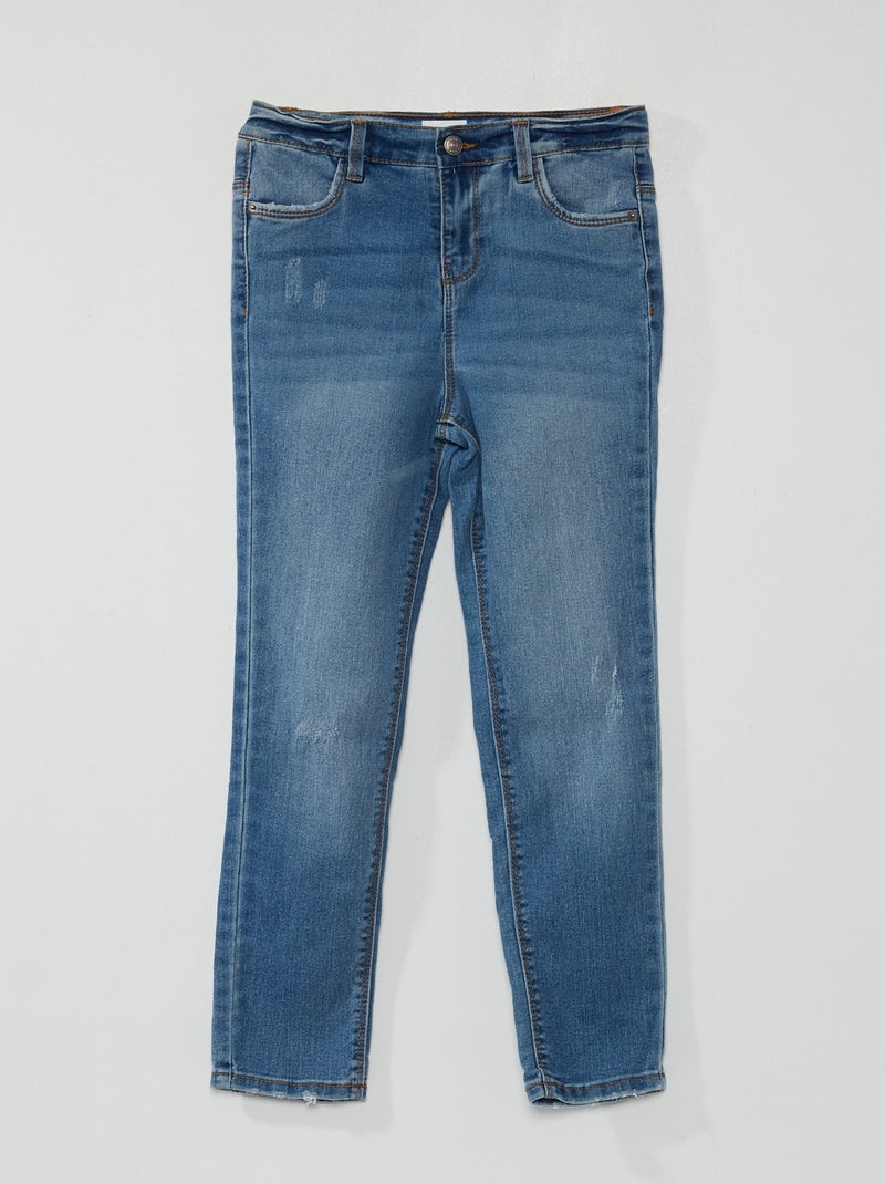 Pantaloni slim in denim BLU - Kiabi