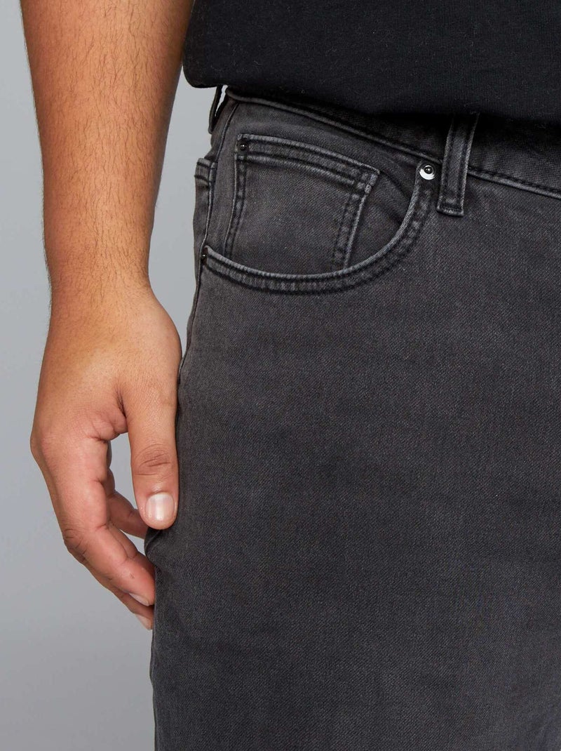 Pantaloni slim in denim GRIGIO - Kiabi