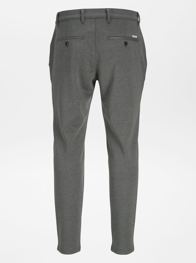 Pantaloni slim in maglia lunghezza 34 'JJ Rebel' grigio - Kiabi