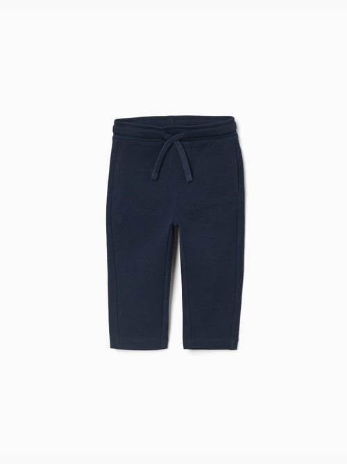 Pantaloni slim in piqué di cotone con coulisse - Kiabi