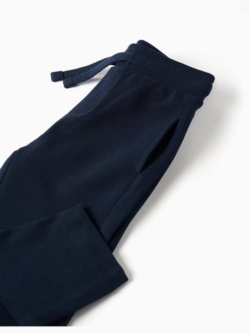 Pantaloni slim in piqué di cotone con coulisse - Kiabi