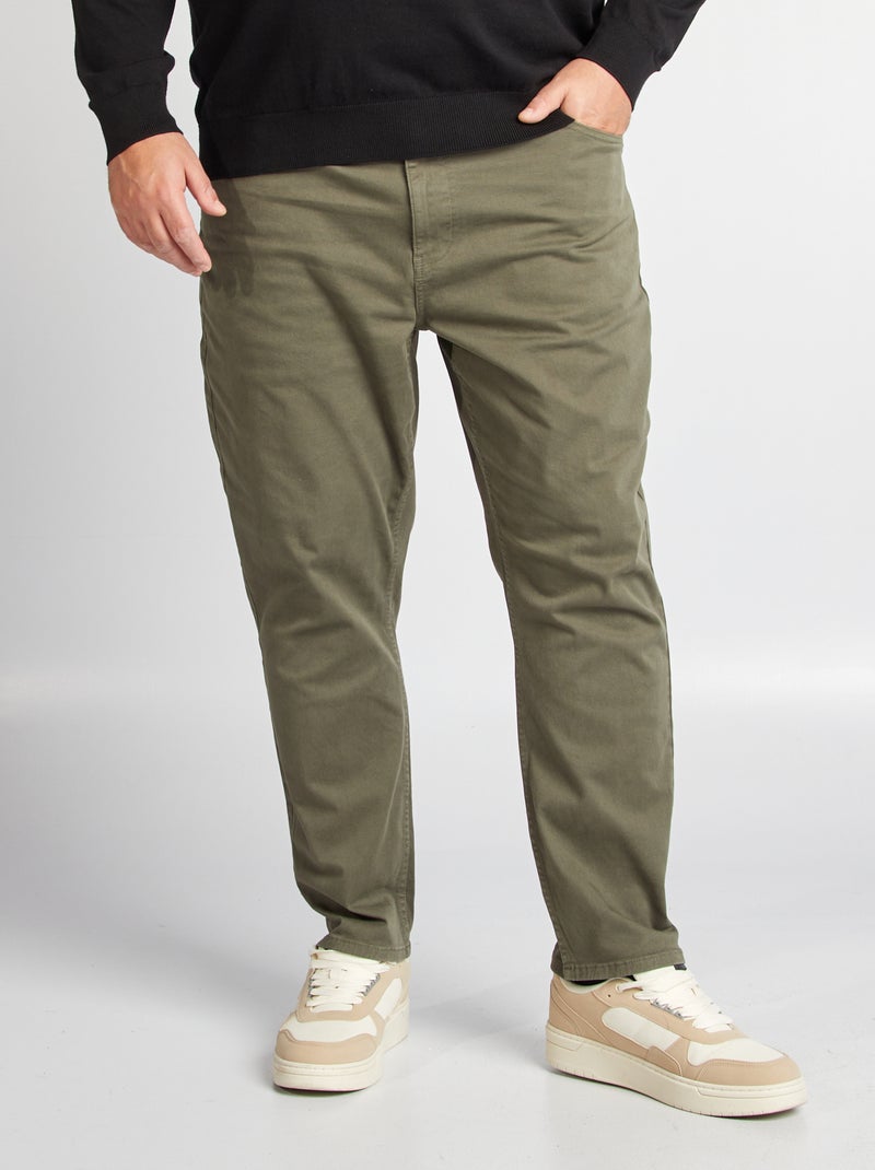 Pantaloni slim L30 KAKI - Kiabi