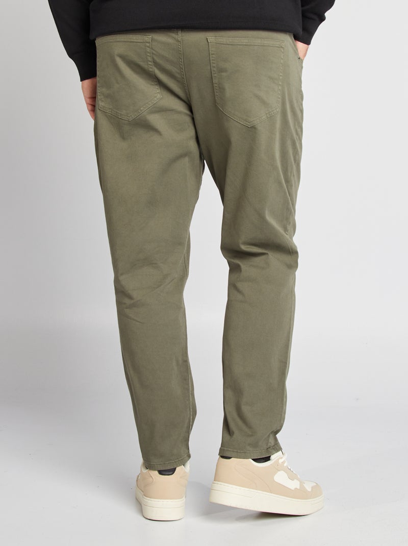 Pantaloni slim L30 KAKI - Kiabi