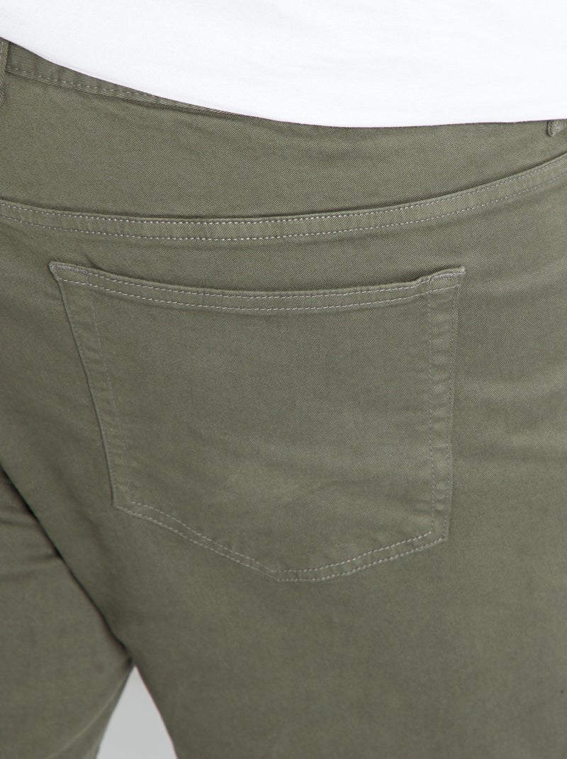 Pantaloni slim L30 KAKI - Kiabi