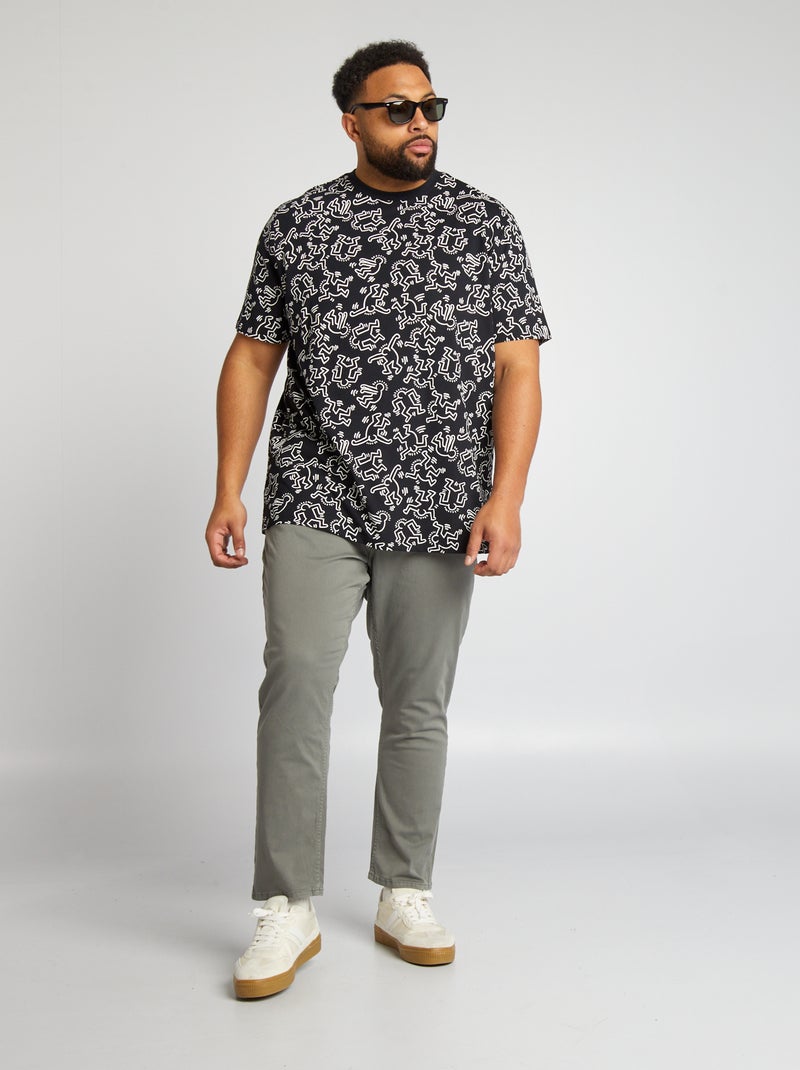 Pantaloni slim L30 VERDE Taglie forti Uomo Kiabi