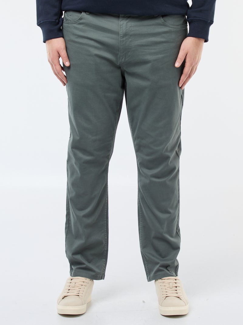 Pantaloni slim L30 Verde - Kiabi