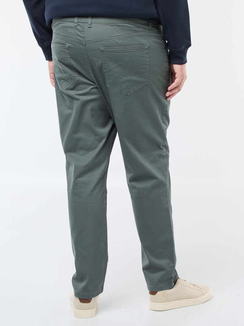Pantaloni slim L30 Verde - Kiabi