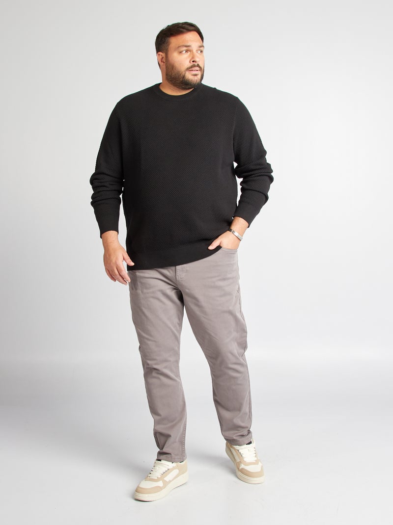 Pantaloni slim L32 grigio - Kiabi